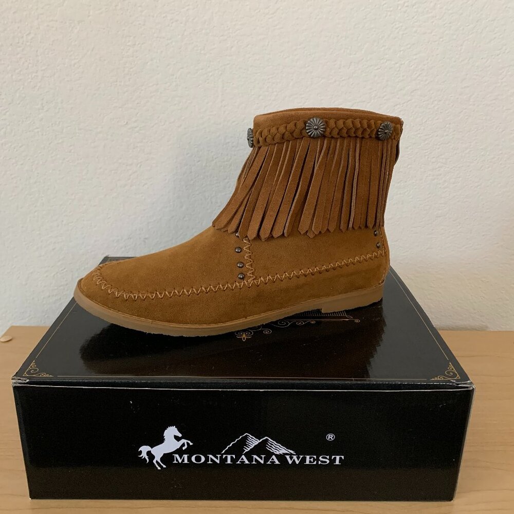 Brand New Southwest Booties – Tan, size 9M – Fits like a size 8